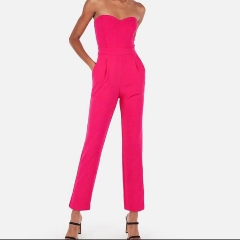 Express Hot Pink Jumpsuit
